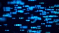 Flow of zeros. Digital background matrix. 3d rendering. Binary code background. Programming. Web Developer Royalty Free Stock Photo