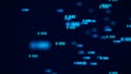 Flow of zeros. Digital background matrix. 3d rendering. Binary code background. Programming. Web Developer Royalty Free Stock Photo