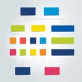Flowchart, diagram, template, scheme, infographic. Empty text fields Royalty Free Stock Photo
