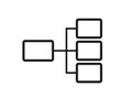 Flowchart icon. structure flowchart template. infographic design element