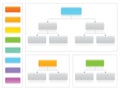 Flowchart set with flowchart elements