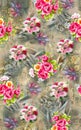 Flower allover color pattern image digital colorful graphics cute