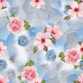 flower allover pattern digital background