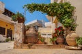 Flower arch and amphora