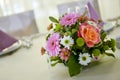 Flower arrangement on the table Royalty Free Stock Photo