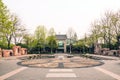 Flower arranging art museum and Stilling basin Royalty Free Stock Photo