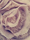 Flower from artificial fur. Fragment of decorative pillow.
