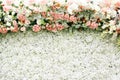 Flower backdrop Scene background for wedding