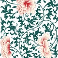 Flower background in chinese style.