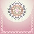 Flower background, color mandala. Royalty Free Stock Photo