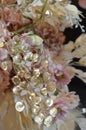 Flower decoration closeup. Beautiful flower patter