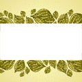 Flower background. Floral vector card.