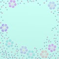 Flower background. Wallpaper. Children`s illustration. The illustration is drawn in photoshop, it is an imitation of oil pai