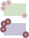 Flower banners Royalty Free Stock Photo
