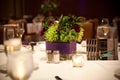 Flower banquet centerpiece Royalty Free Stock Photo