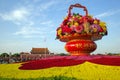 flower basket in tiananmen plaza