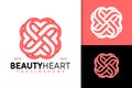 Flower Beauty Love Logo Design, brand identity logos vector, modern logo, Logo Designs Vector Illustration Template Royalty Free Stock Photo