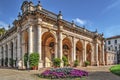 Flower bed in Montecatini Terme Royalty Free Stock Photo