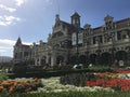 Flower bed outside Dunedin Railway Station