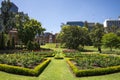 Flower beds in landscaped gardens at Government House in Perth City Royalty Free Stock Photo