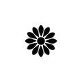 Flower Black Icon