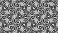 Flower black lace seamless pattern floral tile