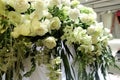 Flower blackdrop in wedding ceremony Royalty Free Stock Photo