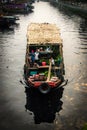 Flower boat on the river