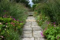 Flower Borders, Tintinhull Garden, Somerset, England, UK Royalty Free Stock Photo