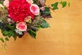 Flower bouquet background copy space Royalty Free Stock Photo