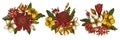 Flower bouquet of colored plumeria, allamanda, clerodendrum, champak, etlingera, ixora