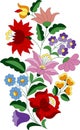 Flower bouquet embroidery pattern 2 Royalty Free Stock Photo