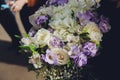 A flower bouquet with a lot of different flowers. Royalty Free Stock Photo