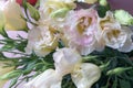 Flower bouquet of Platycodon grandiflorum-Fresh cut flowers Royalty Free Stock Photo