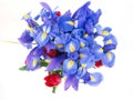 Flower bouquet purple and red Royalty Free Stock Photo