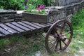 Flower Box on the Cart Royalty Free Stock Photo