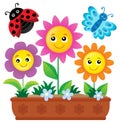 Flower box theme image 1 Royalty Free Stock Photo