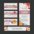 Flower bussines card template decoration