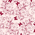 Flower butterfly background pattern abstarct Royalty Free Stock Photo