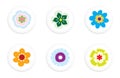 Flower buttons