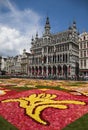 Flower carpet in Brussels 2010 - Brussels symbol Royalty Free Stock Photo