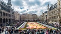 Flower carpet 2016 in Brussels Royalty Free Stock Photo