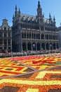 Flower carpet in Brussels Royalty Free Stock Photo