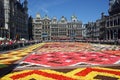 Flower carpet in Brussels Royalty Free Stock Photo