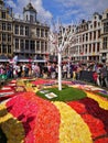 Flower carpet festival in Brussels Royalty Free Stock Photo