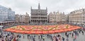 Flower carpet on the Grand Place square in Brussels