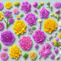 a flower clipart that is perfect for springtime and Motherâs Day. AI-Generated.