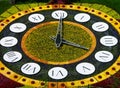 Flower clock, Kiev, Ukraine Royalty Free Stock Photo