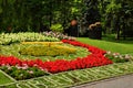 Flower clock in Podebrady Royalty Free Stock Photo