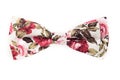 Flower colors bow tie isolated